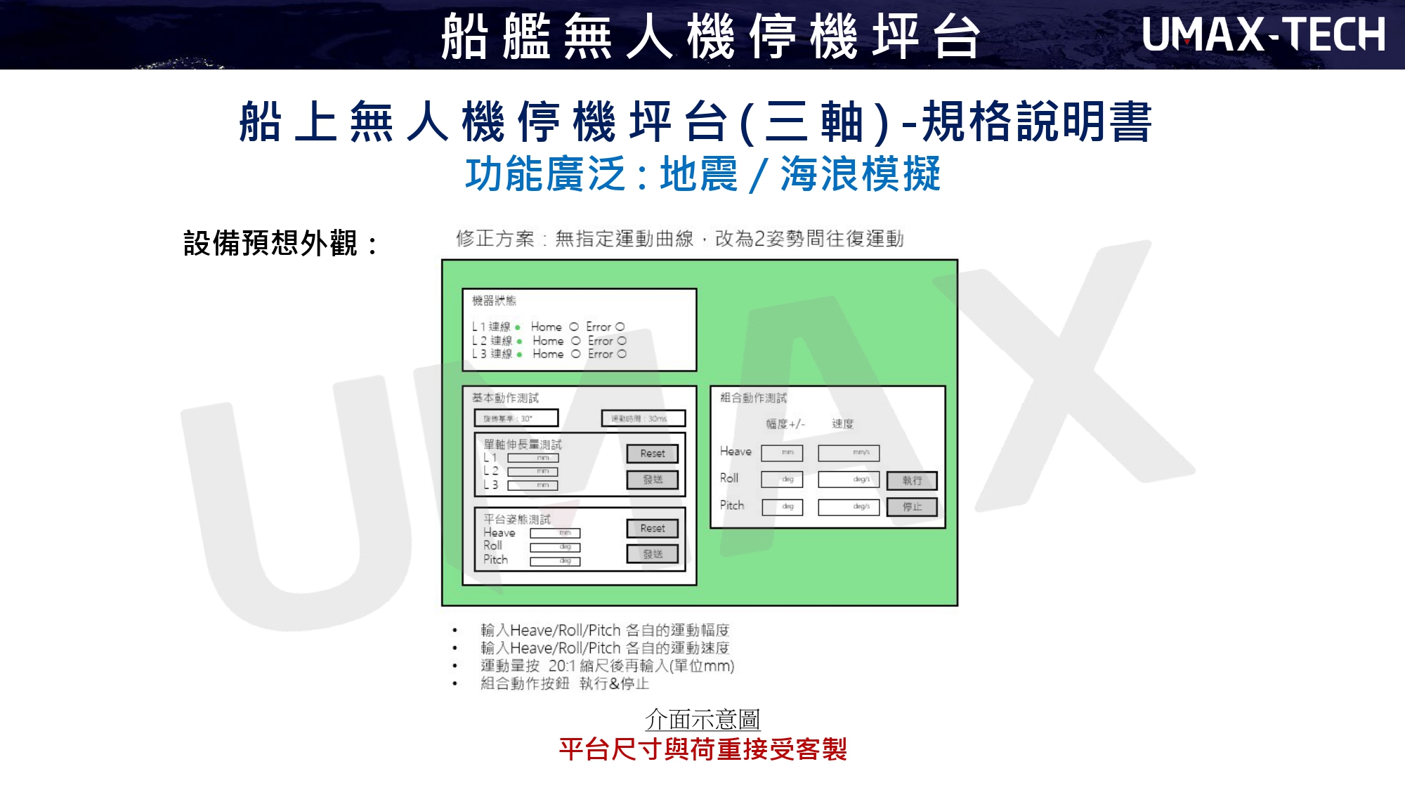 SAMICK-三益-昱興科技-McGuide-超精密- 多角導柱-UMAX-精密-模具-量產-成品-客製化-模座- 零件-模具訂製-精密下料-沖壓-沖壓模-連續模-射出模- 壓縮-鍛造-零配件-模仁-伺服電缸-電動缸-氣缸-電缸-油缸- 油電缸-壓力機-台積電-TSMC-半導體-漢民-昱興-THK-MISUMI- 米思米-三住-五佺-日月光-GPU-黃仁勳-NVIDIA-美國廠- 德國廠-自動化-設備-機器-NSK-晶片-記憶體-生產製造 超精密多角導柱-UMAS-量產成品-各式客製-專業各種材質模具-零件製作- 自動化設備改良-維修-產線設計-自動-檢測機-改裝- 零配件伺服剛壓力電動缸- MctuatorSeries-Picke Actuator-GuideMaster-PBG-設計   -地震-海浪-無人機-海上-船上-伺服缸壓力電動缸-電動缸 -5D / 7D / VR-電影院動感座椅-遊戲賽車體驗椅-超體感電競椅-地震模擬體驗-動感座椅-六軸平台-三軸平台 -UMAX電腦控制-動感座椅-遊戲賽車-電競椅-虛擬世界-地震平台-地震 -地震體驗屋-遊戲體驗-虛擬世界-電影院動感座椅-XYZ操作-船艦-停機坪台 -智能遊戲-太空體驗-飛行體驗-動感體驗-模擬體驗-史都華-船艦無人機停機坪台 -史都華平台-虛擬平台-六軸平台-三軸平台-模擬平台-動感平台-虛擬平台 -Related Products-Sanyi-Yuxing Technology-Earthquake-Waves-UAV-Sea-Ship-Servo Cylinder Pressure Electric Cylinder -Electric Cylinder-Cylinder -cinema dynamic seat-game racing experience chair-super body sensing gaming chair -earthquake simulation experience-dynamic seat -six-axis platform-three-axis platform -computer control-dynamic seat-game racing-gaming chair-VR-virtual world-earthquake platform-earthquake -EarthquakeExperienceHouse-GameExperience-VirtualWorld-MotionCinemaMotionSeats-XYZOperation -SmartGame-SpaceExperience-FlightExperience-DynamicExperience-SimulationExperience-Stuart-Ship-Helipad-ShipUAVHelipad -StuartPlatform-VirtualPlatform-SixAxisPlatform-ThreeAxisPlatform-SimulationPlatform-DynamicPlatform-VirtualPlatform